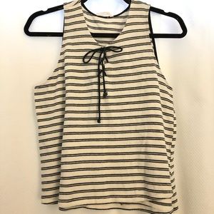 Black & White Striped Tank Top